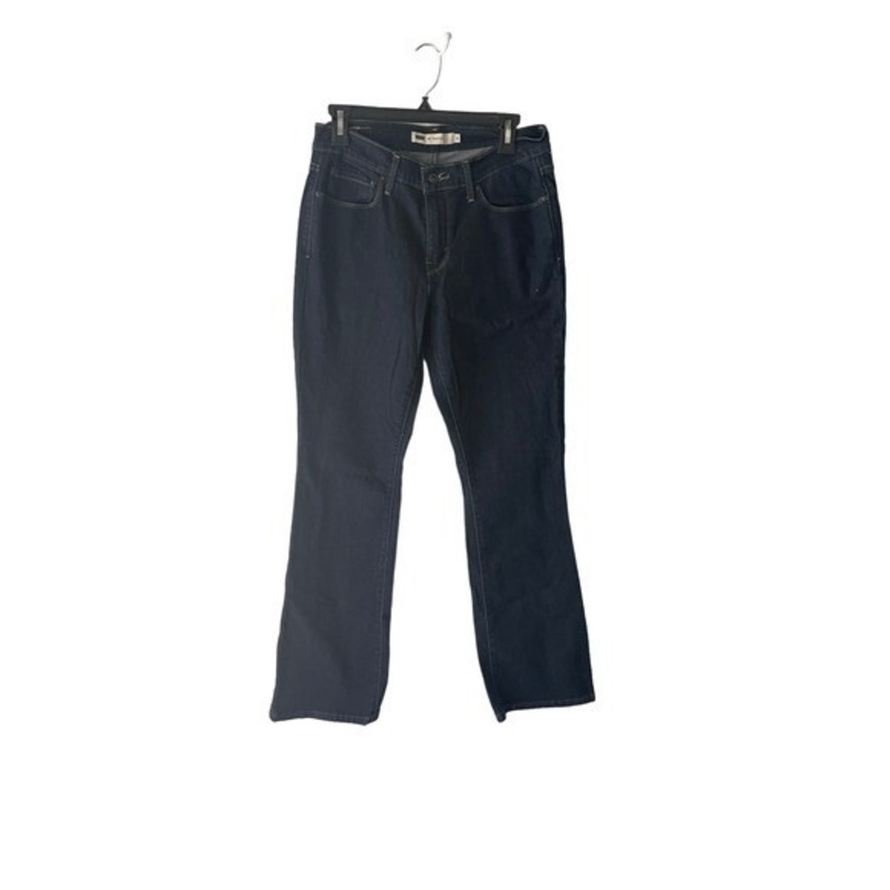 Levis 515 Bootcut Jeans Womens 8 Dark Wash Blue Mid Rise Stretch Denim 31x31